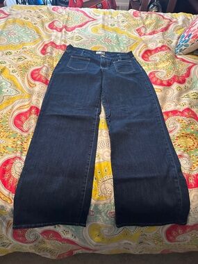 Kut from the Kloth Dark Blue Wide-Leg Jeans